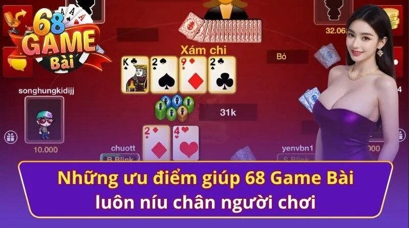 Tổng hợp những ưu điểm tại 68 Game Bài